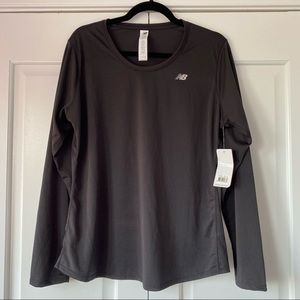 New Balance Black Accelerate Long Sleeve Tee in XL. NWT & Never Worn.